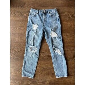 BDG Ripped High Rise Straight Jeans - Size 28